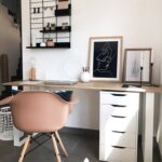 bureau  Elseneur 130cm en MDF avec pied Metal