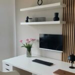 bureau Rangoun 130×60cm 8 tiroirs avec étagères