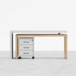 bureau Luanda 120×60cm avec caisson 3 tiroirs