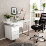 Bureau Stokholm 90×50cm avec tiroirs suspendus