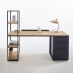 bureau Pomme Fuji 120×50cm + étagère