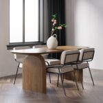 table Stavanger 80×140cm avec 4 chaises